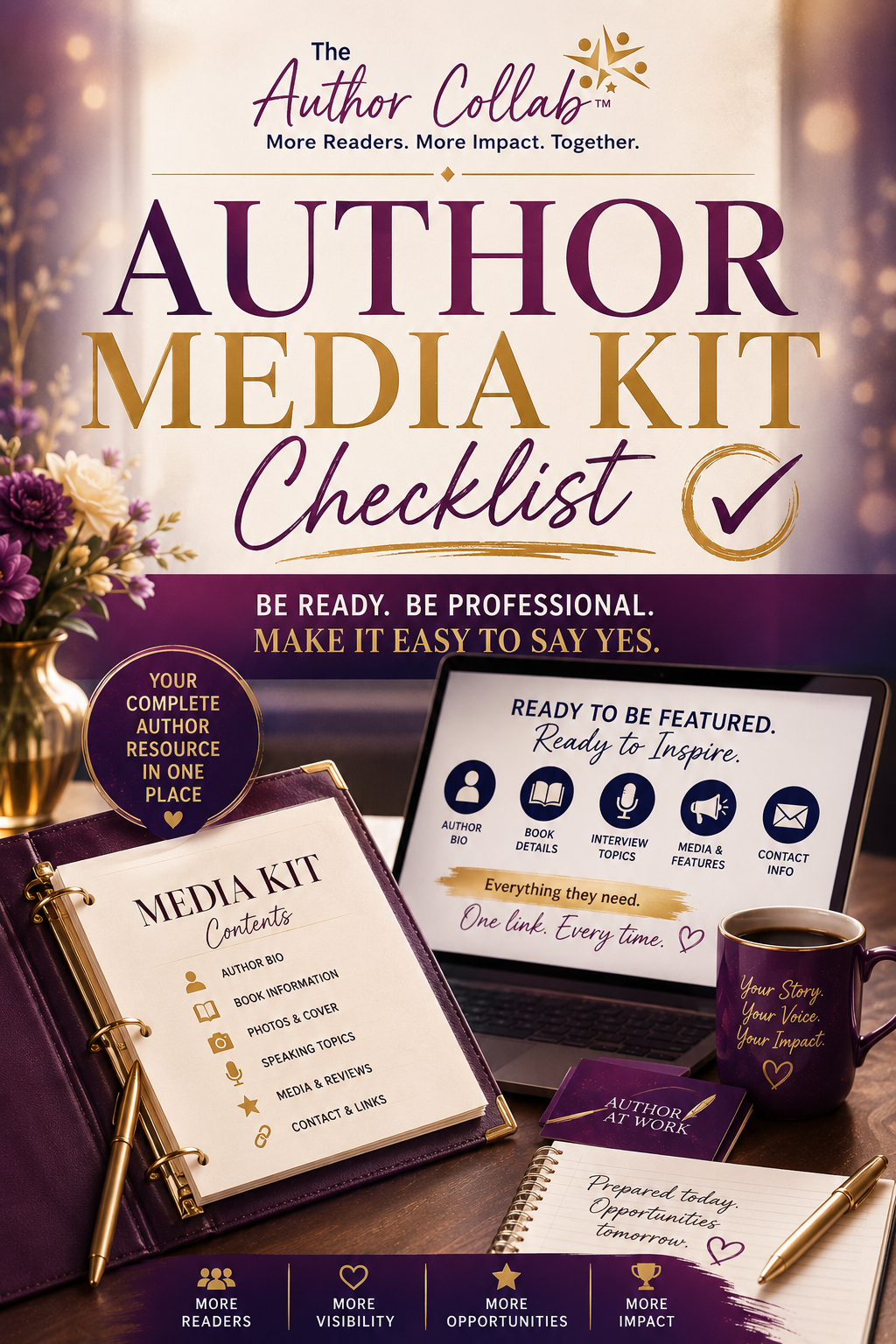 author media kit checklist