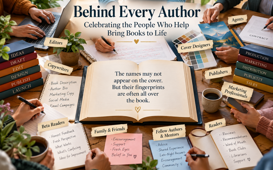 "behind every author"